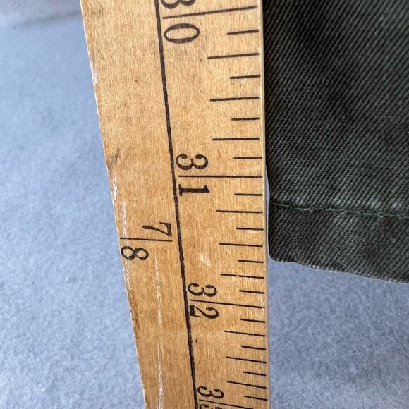 Tailor Vintage Pants Men's 36x32 Olive Green Straight Fit Chino Preppy Normcore - Picture 5 of 15